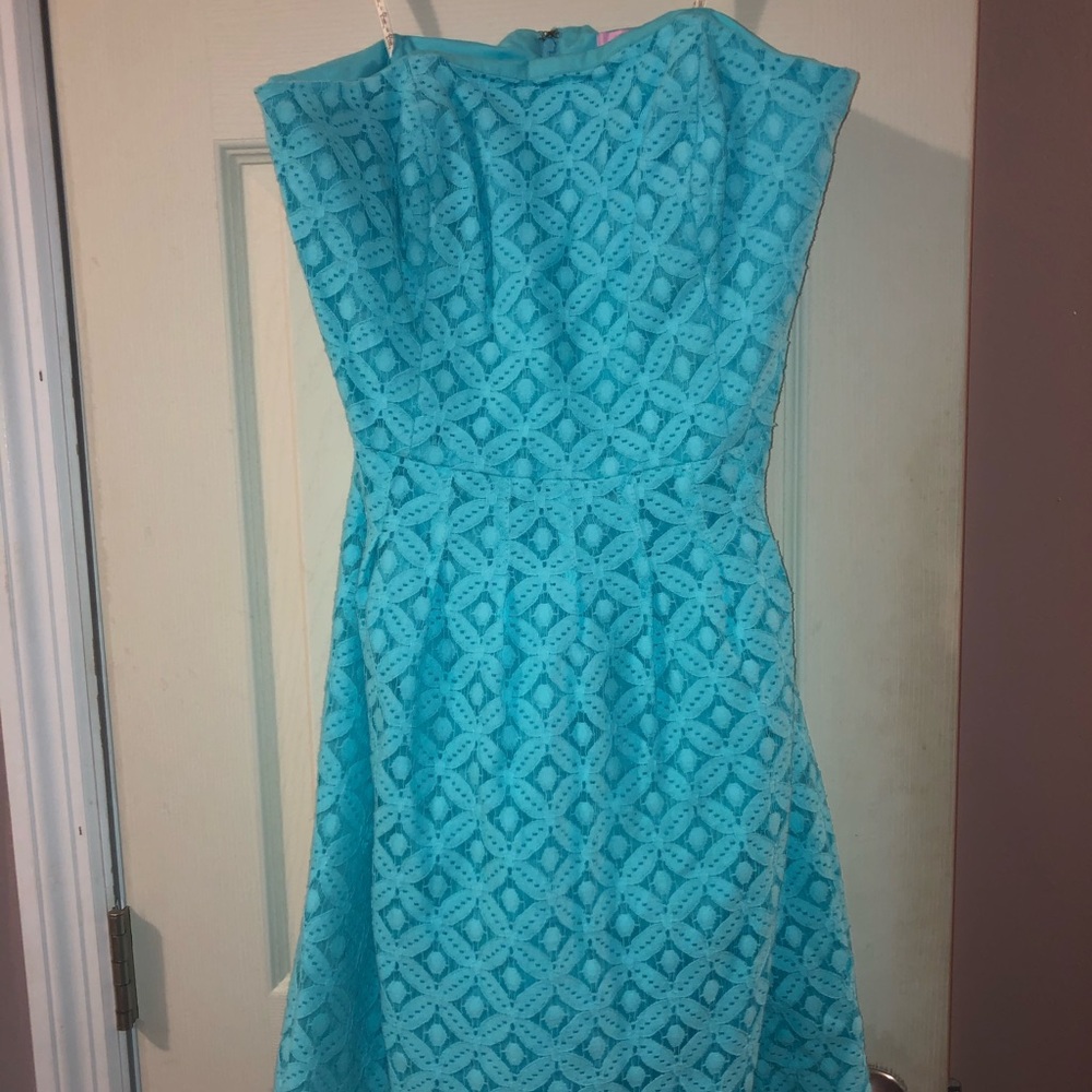 Lilly Pulitzer Blue Lace Dress